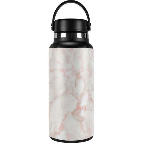 Rose Gold Marble Hydro Flask 32oz Wide Mouth Skin